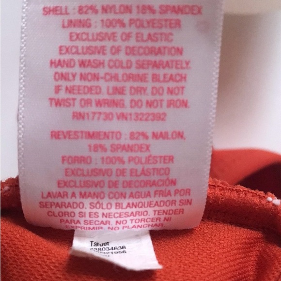 Xhilaration Burnt Orange Bralette Bikini Top Size L NWT - Picture 12 of 14